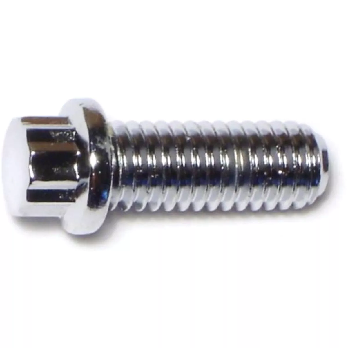 Midwest Fastener 3/8 In.-16 x 1 In. Chrome Plated Steel Coarse Thread Flange Head 12-Point Cap Screws (10 Ct.)-