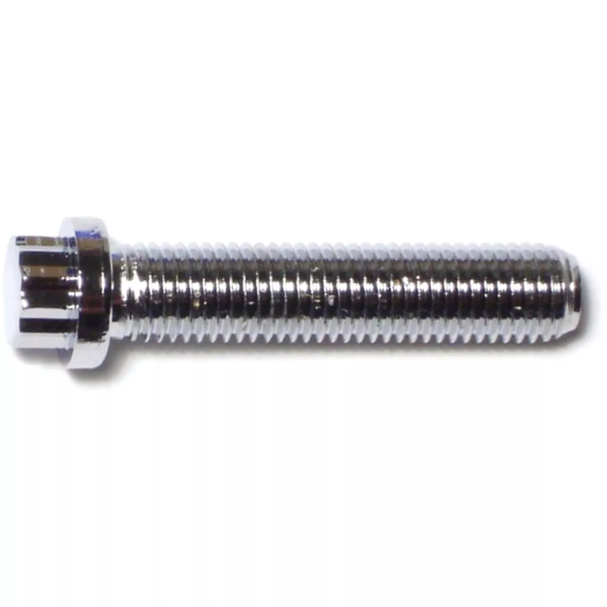 Midwest Fastener 5/16 In.-24 x 1-1/2 In. Chrome Plated Steel Fine Thread Flange Head 12-Point Cap Screws