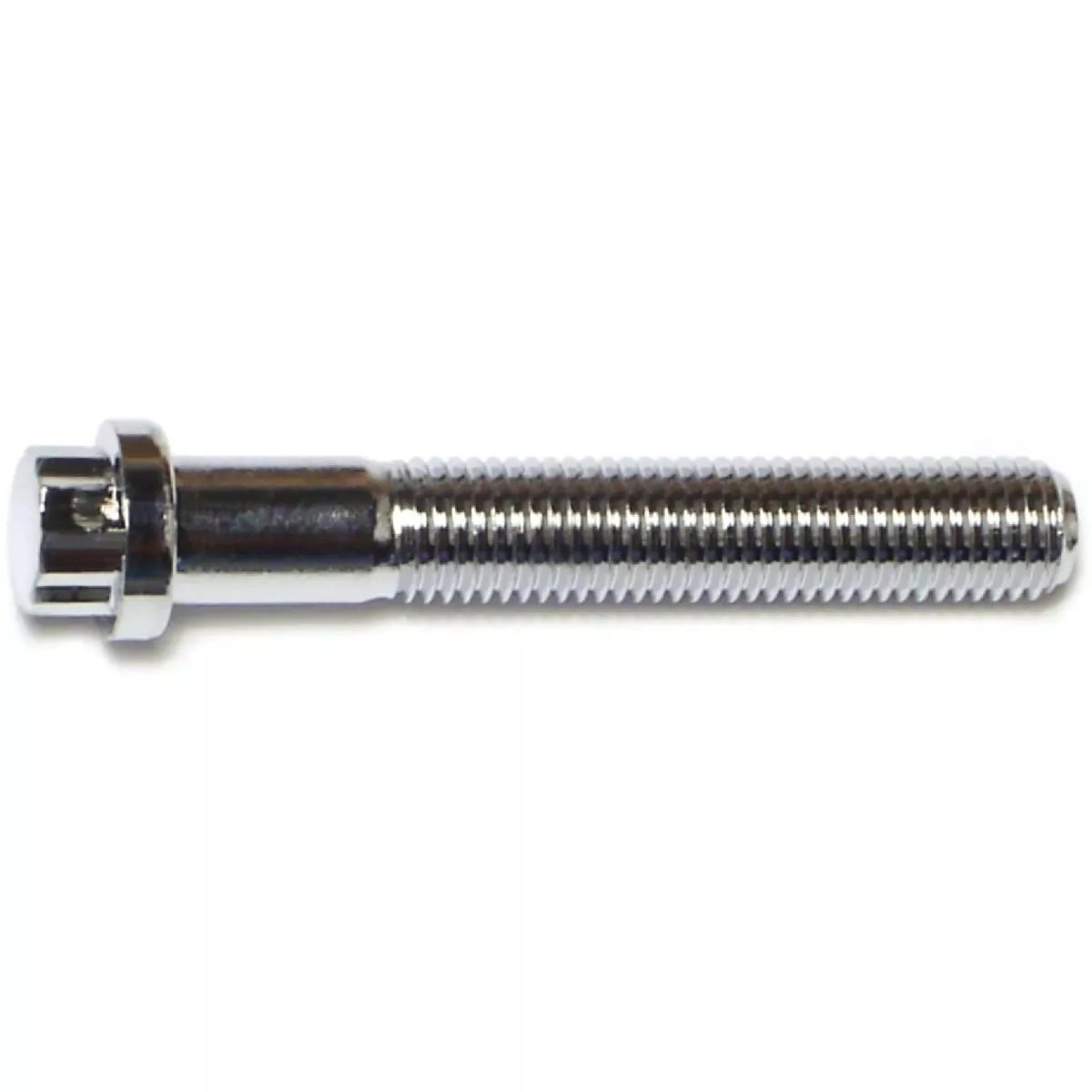 Midwest Fastener 5/16 In.-24 x 2 In. Chrome Plated Steel Fine Thread Flange Head 12-Point Cap Screws (10 Ct.)-