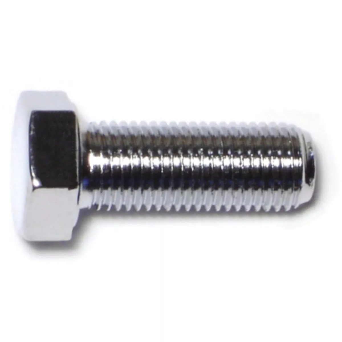 Midwest Fastener 3/8 In.-24 x 1 In. Chrome Plated Grade 5 Steel Fine Thread Hex Cap Screws (10 Ct.)