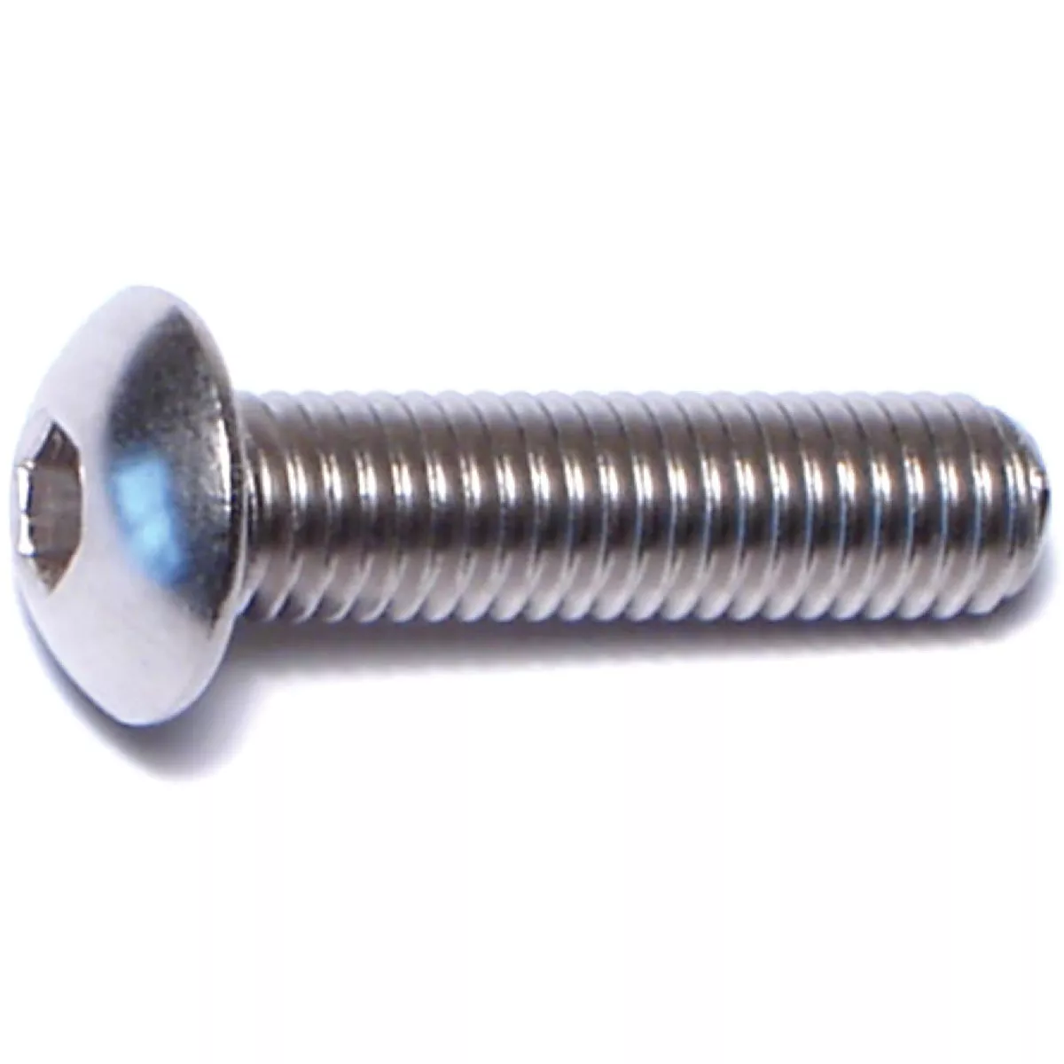 Midwest Fastener 5mm-0.8 x 20mm A2 Stainless Steel Coarse Thread Button Head Hex Socket Cap Screws (10 Ct.)