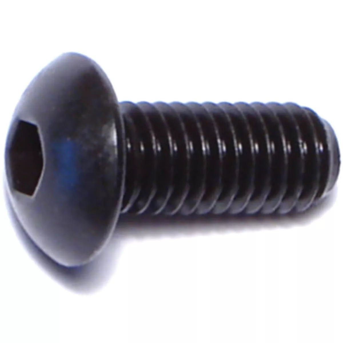 Midwest Fastener 5mm-0.8 x 12mm Black Oxide Class 10.9 Steel Coarse Thread Button Head Hex Socket Cap Screws