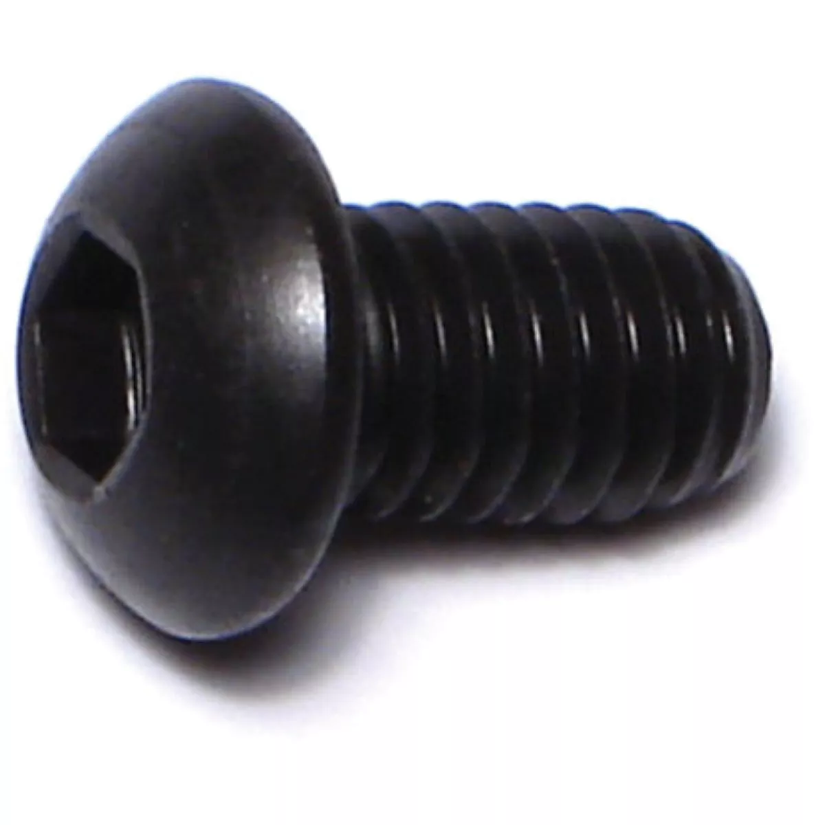 Midwest Fastener 6mm-1.0 x 10mm Black Oxide Class 10.9 Steel Coarse Thread Button Head Hex Socket Cap Screws