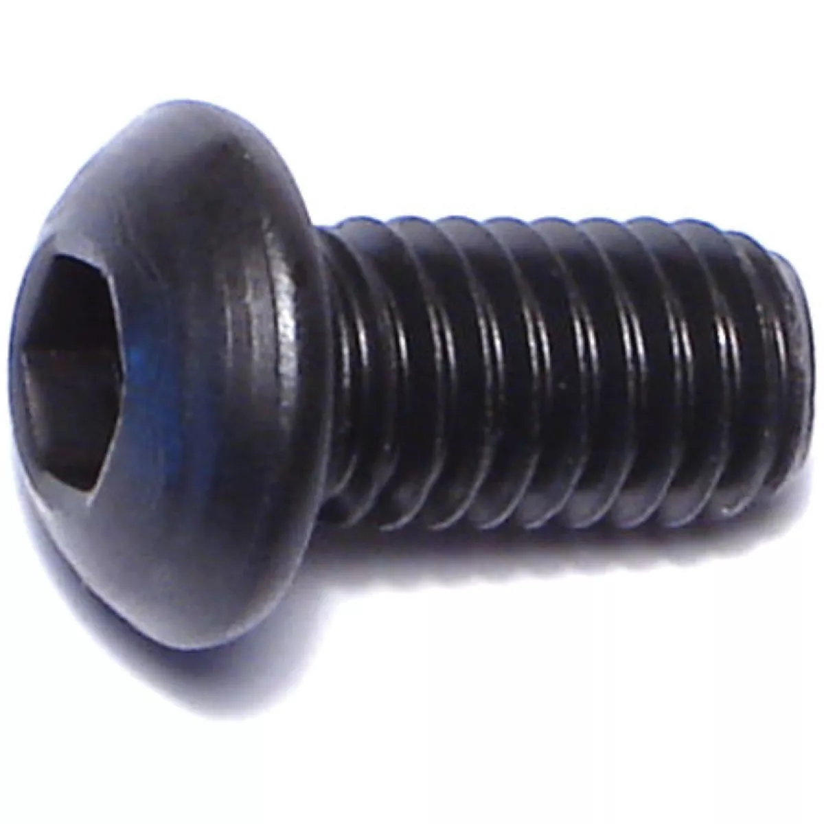 Midwest Fastener 6mm-1.0 x 12mm Black Oxide Class 10.9 Steel Coarse Thread Button Head Hex Socket Cap Screws (10 Ct.)