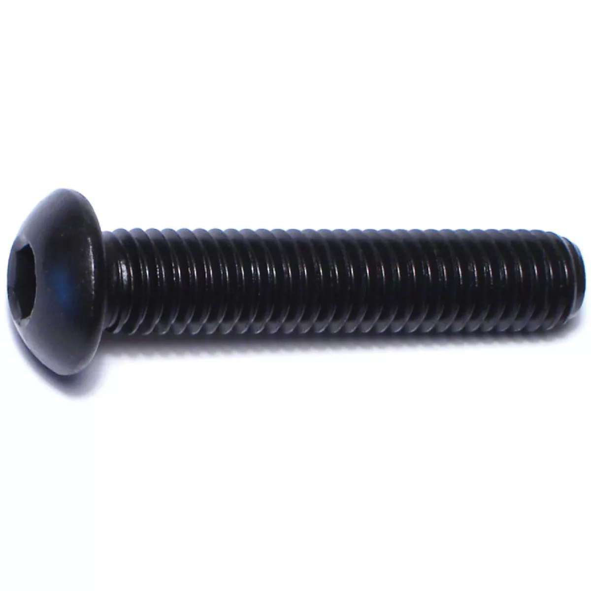 Midwest Fastener 8mm-1.25 x 40mm Black Oxide Class 10.9 Steel Coarse Thread Button Head Hex Socket Cap Screws