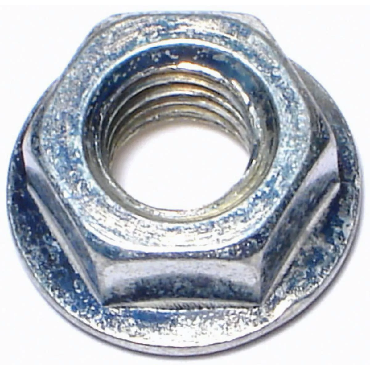 Midwest Fastener 8mm-1.25 Zinc Plated Class 8 Steel Coarse Thread Flange Nuts (10 Ct.)