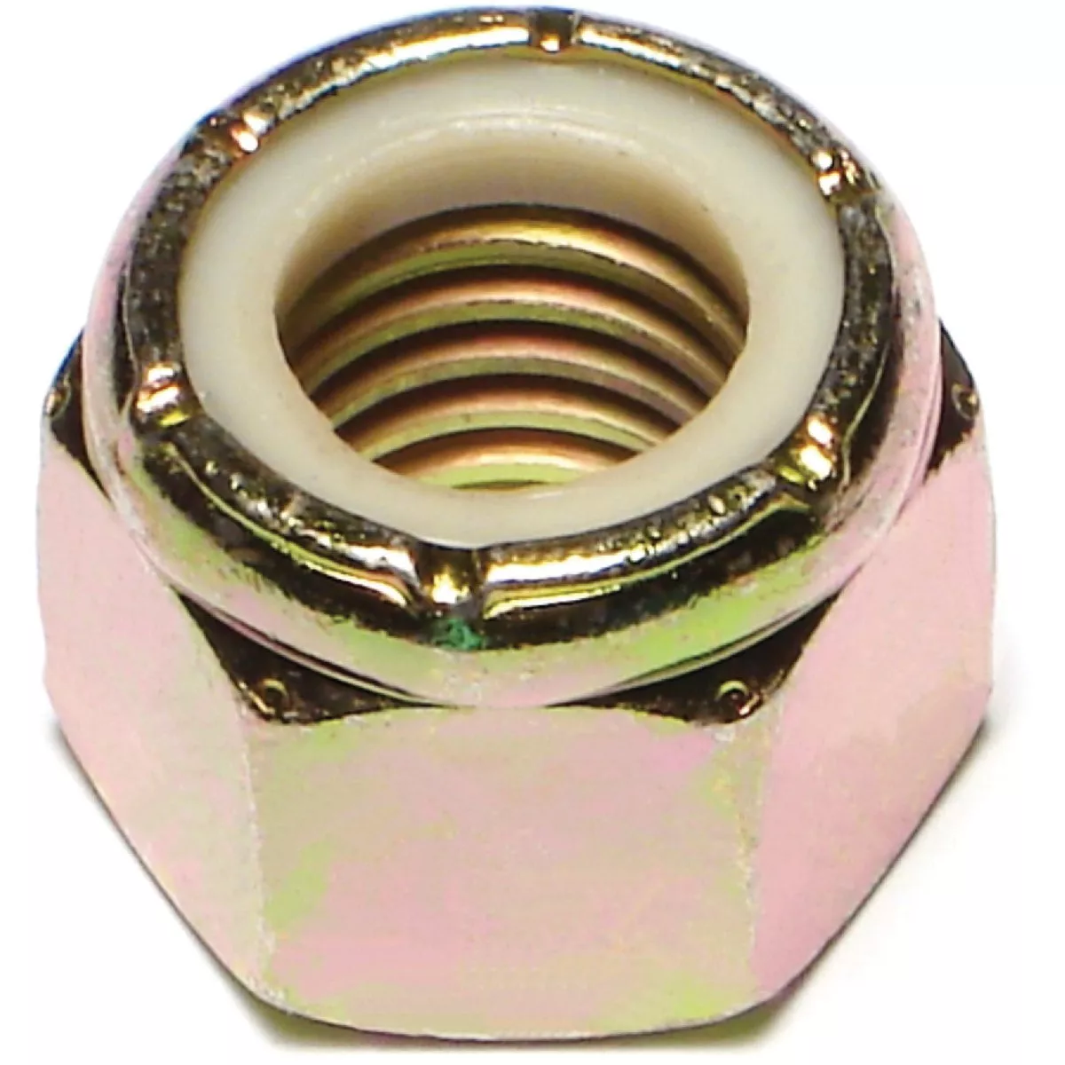 Midwest Fastener 5/8 In.-11 Zinc Plated Grade 8 Steel Coarse Thread Nylon Insert Lock Nuts (3 Ct.)