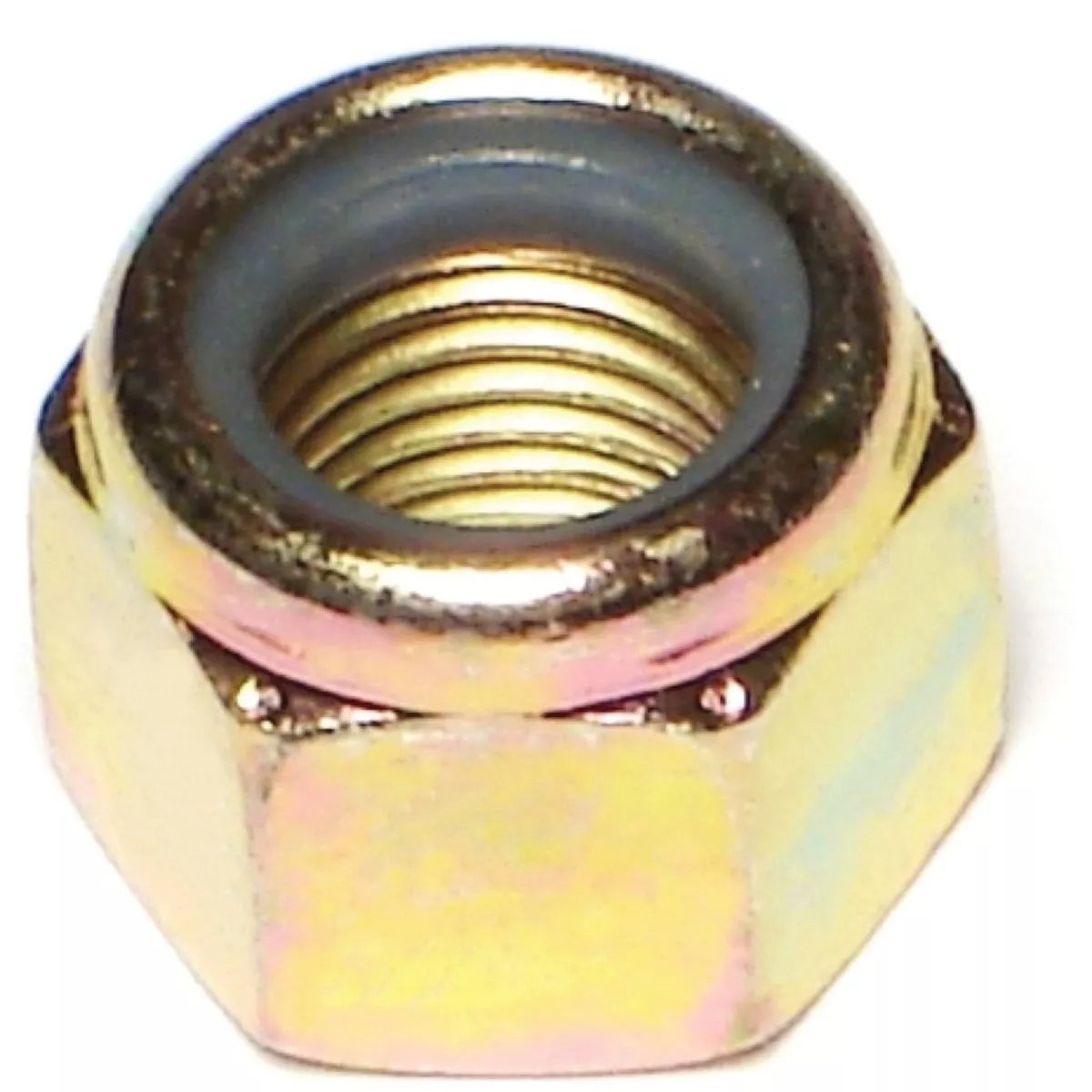 Midwest Fastener 3/8 In.-24 Zinc Plated Grade 8 Steel Fine Thread Nylon Insert Lock Nuts (8 Ct.)