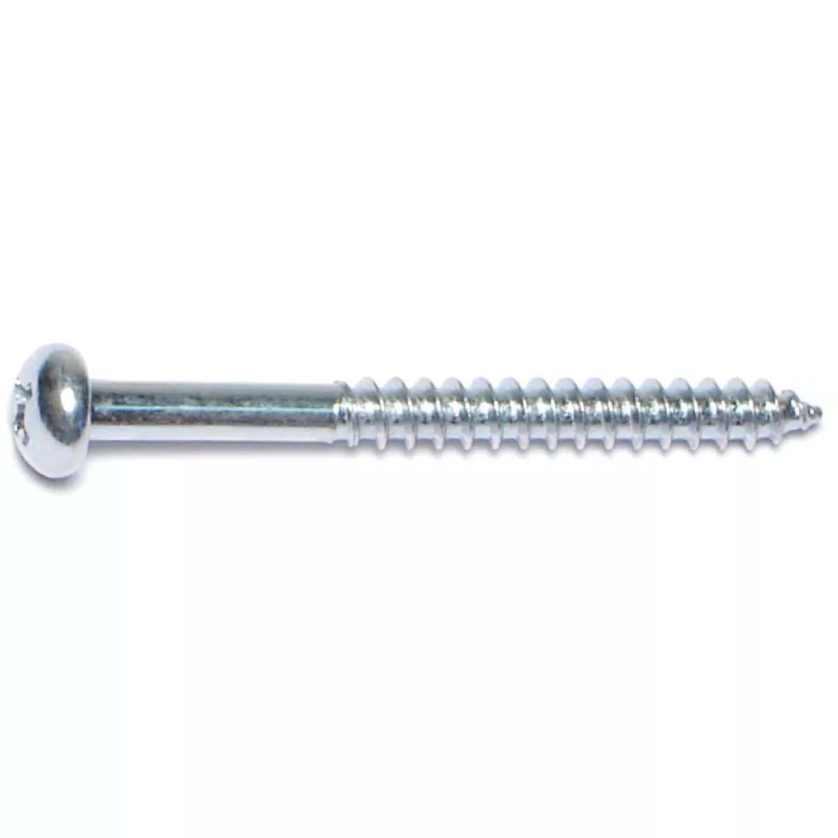 Midwest Fastener #6 x 1-1/2 In. Zinc Plated Steel Phillips Round Head Wood Screws (25 Ct.) - photo 2