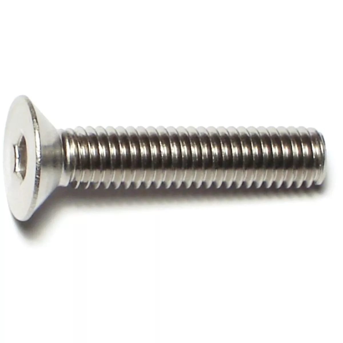 Midwest Fastener 6mm-1.0 x 30mm A2 Stainless Steel Coarse Thread Flat Head Hex Socket Cap Screws (5 Ct.)-