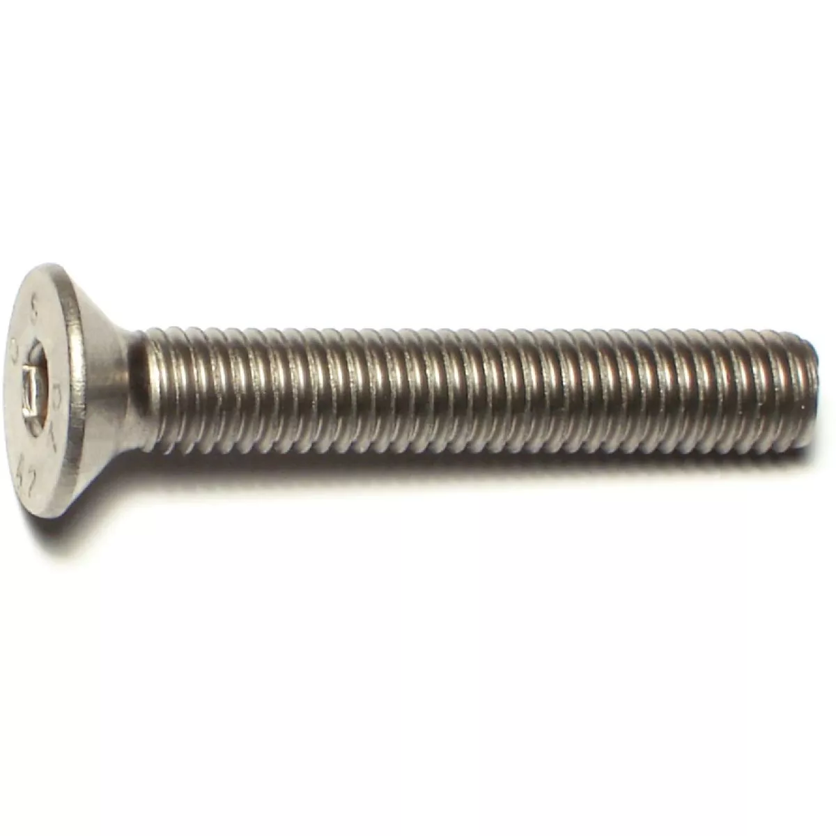 Midwest Fastener 8mm-1.25 x 50mm A2 Stainless Steel Coarse Thread Flat Head Hex Socket Cap Screws (2 Ct.)