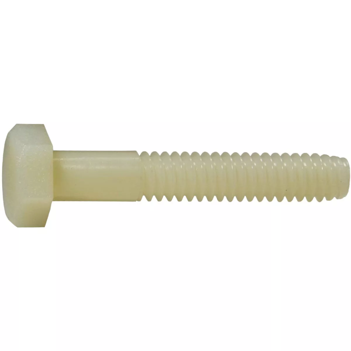 Midwest Fastener 1/4 In.-20 x 1-1/2 In. Nylon Plastic Coarse Thread Hex Cap Screws (10 Ct.)