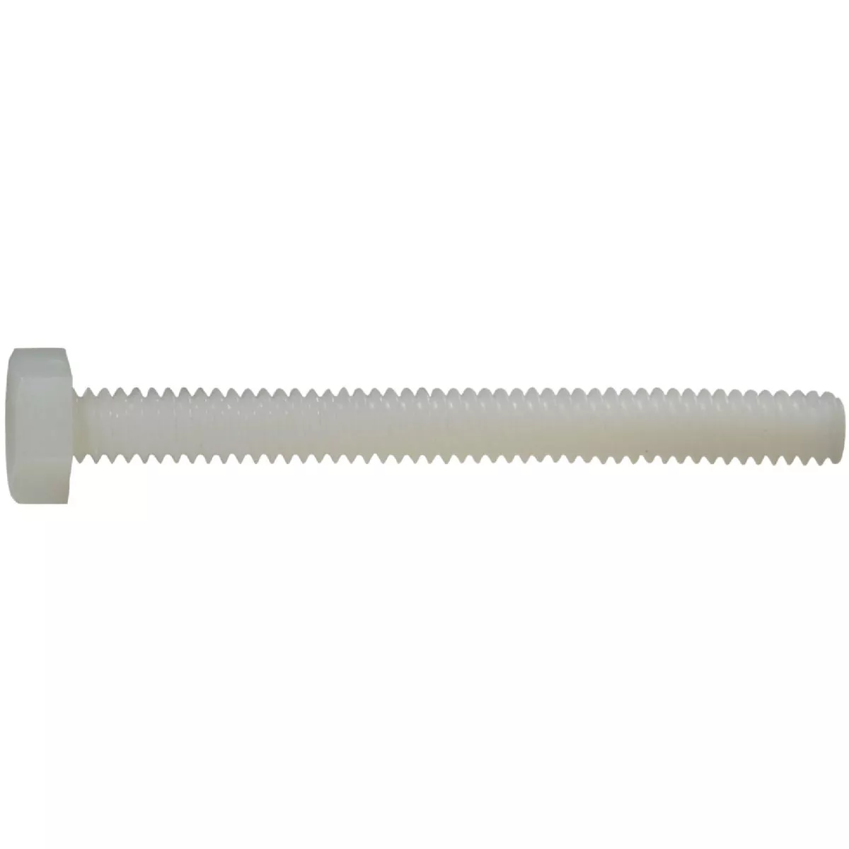 Midwest Fastener 1/4 In.-20 x 2-1/2 In. Nylon Plastic Coarse Thread Hex Cap Screws (8 Ct.)