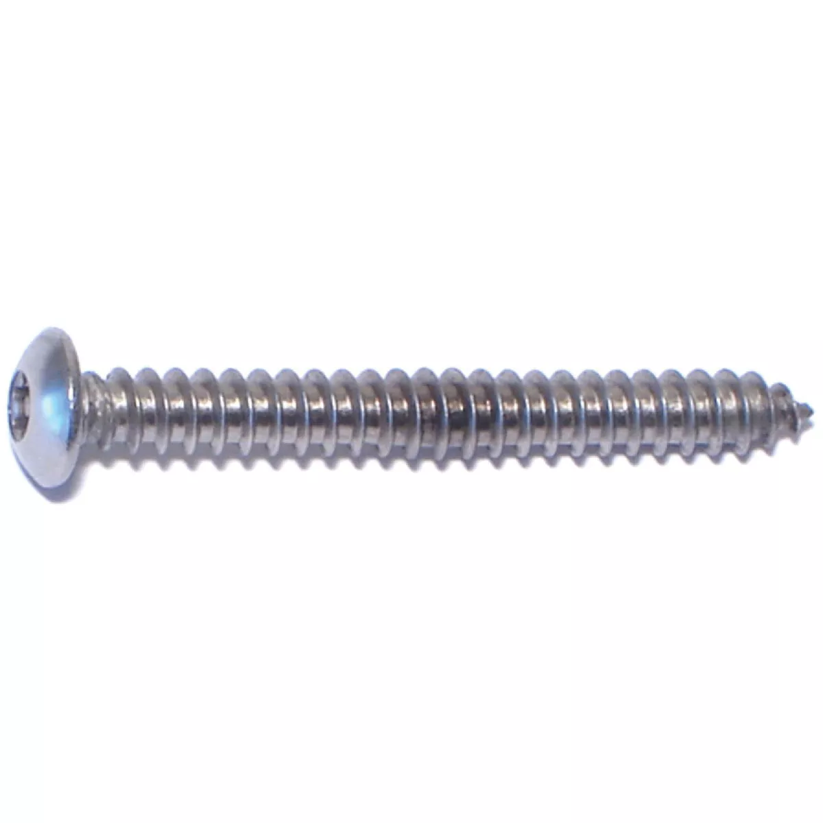 Midwest Fastener #8 x 1-1/2 In. 18-8 Stainless Steel Security Star Drive Button Head Sheet Metal Screws