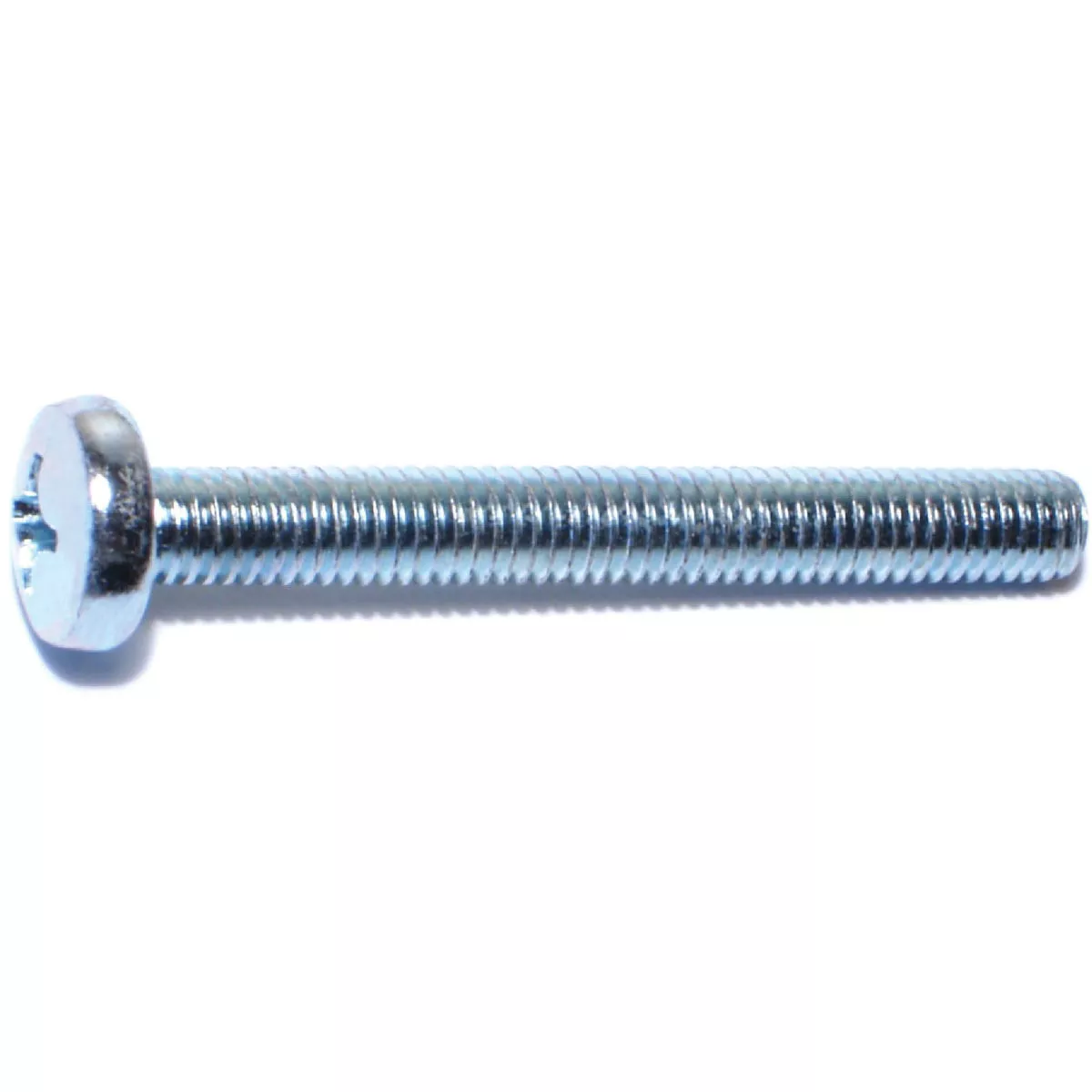 Midwest Fastener 6mm-1.0 x 50mm Zinc Plated Class 4.8 Steel Coarse Thread Phillips Pan Head Machine Screws