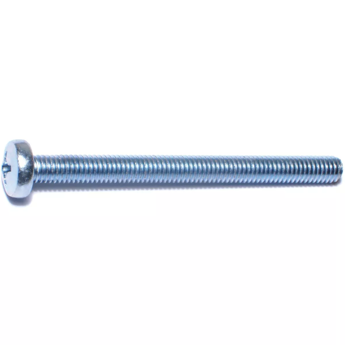 Midwest Fastener 6mm-1.0 x 70mm Zinc Plated Class 4.8 Steel Coarse Thread Phillips Pan Head Machine Screws (10 Ct.)-