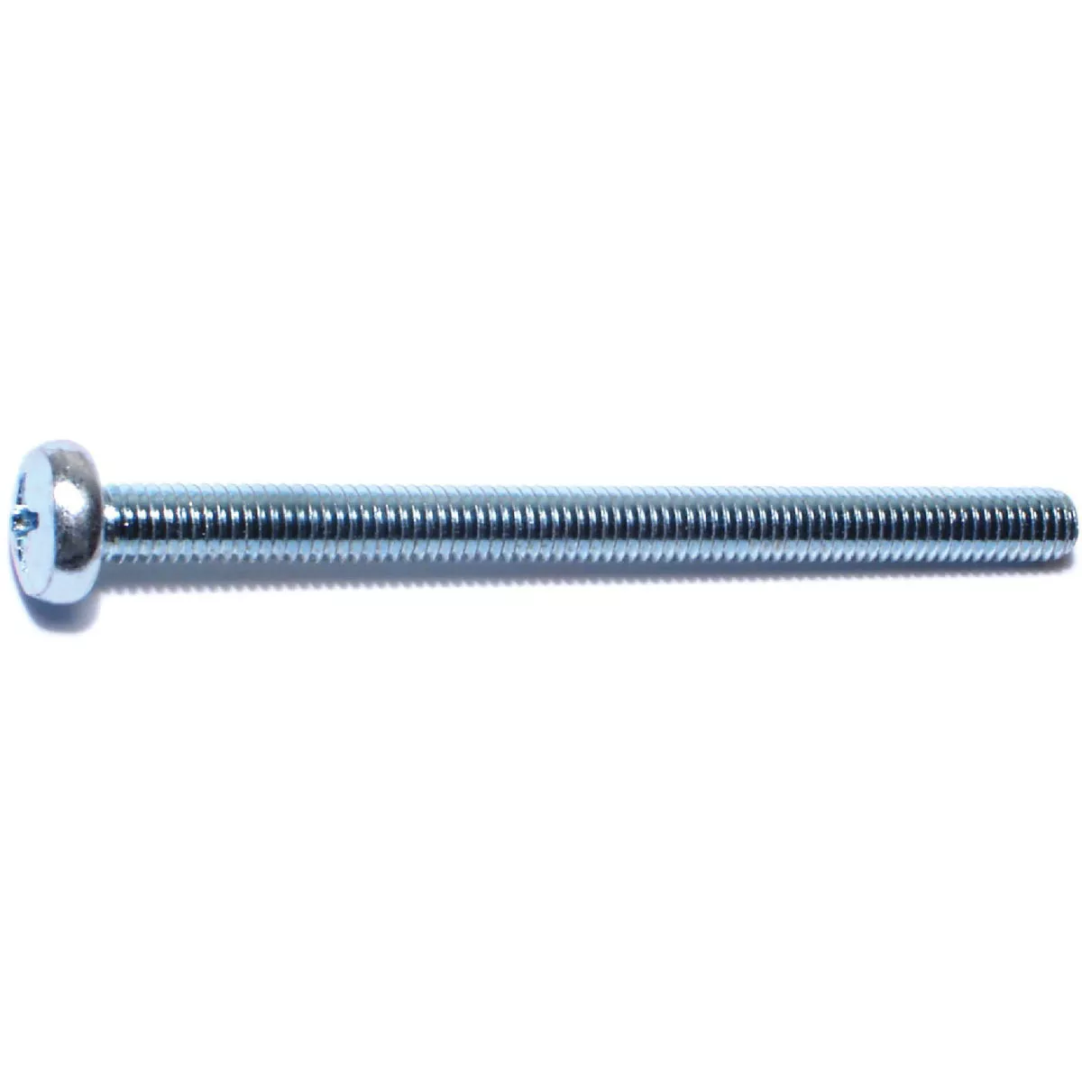 Midwest Fastener 6mm-1.0 x 80mm Zinc Plated Class 4.8 Steel Coarse Thread Phillips Pan Head Machine Screws (10 Ct.)