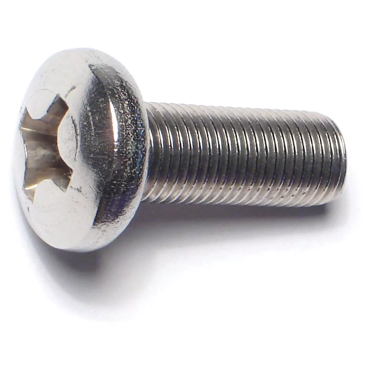 Midwest Fastener 3/8 In.-24 x 1 In. 18-8 Stainless Steel Fine Thread Phillips Pan Head Machine Screws