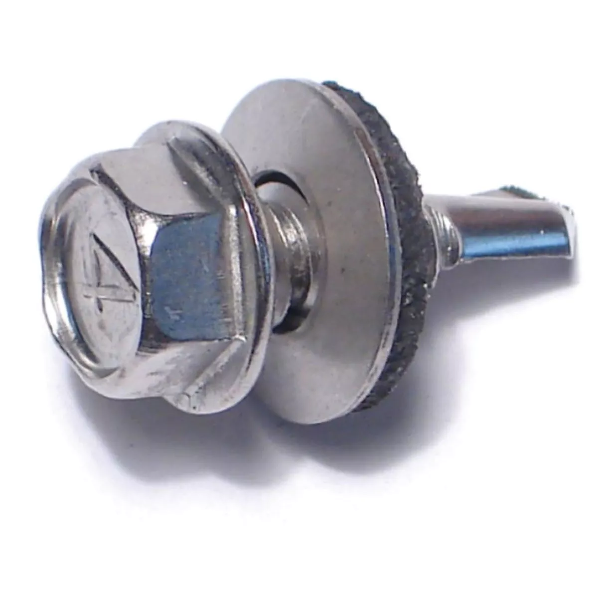 Midwest Fastener #14-13 x 3/4 In. 410 Stainless Steel Hex Washer Head Self-Drilling Screws with Sealing Washers (8 Ct.)