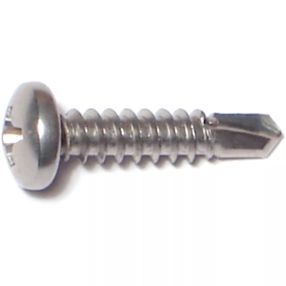 Midwest Fastener #8-18 x 3/4 In. 410 Stainless Steel Phillips Pan Head Self-Drilling Screws
