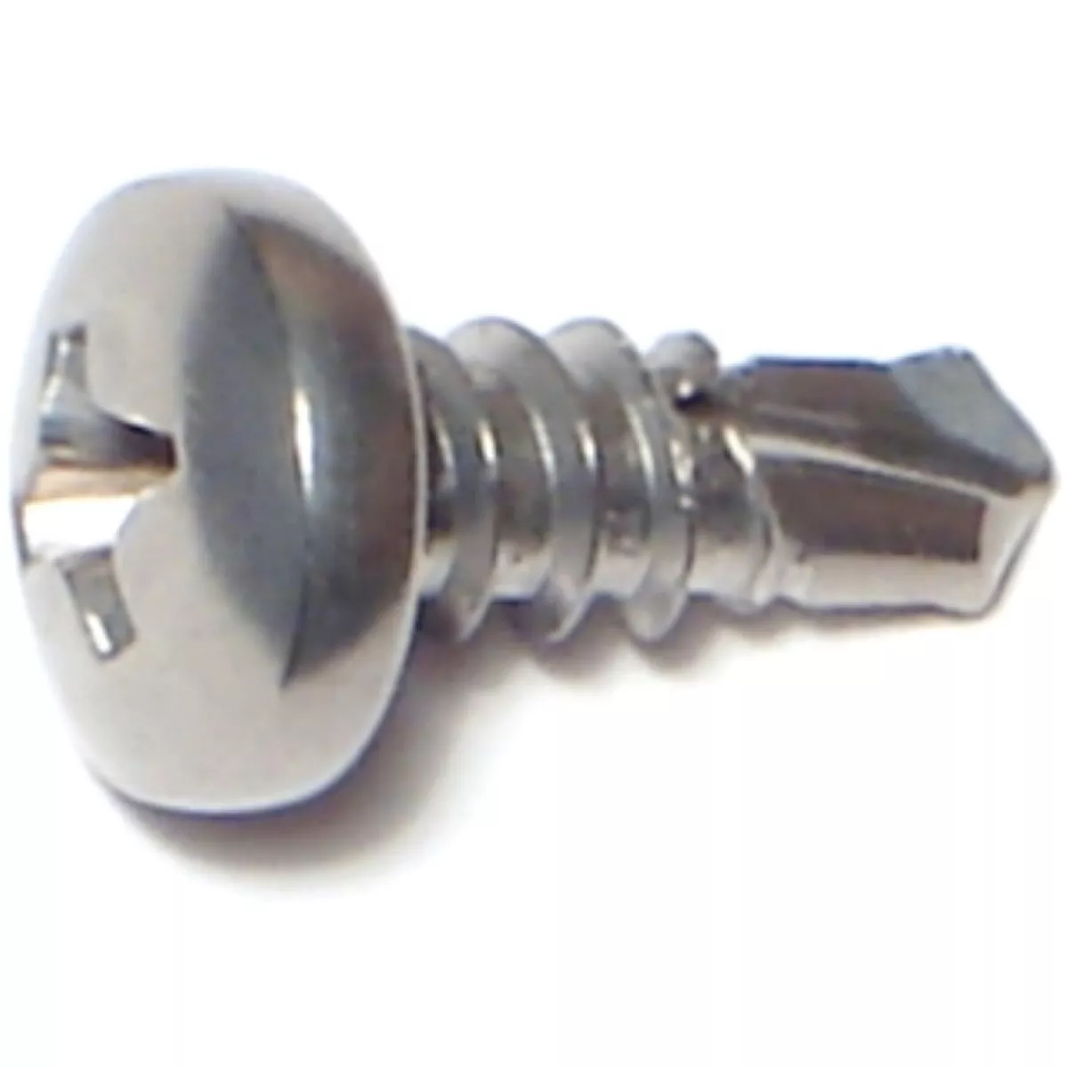 Midwest Fastener #10-16 x 1/2 In. 410 Stainless Steel Phillips Pan Head Self-Drilling Screws