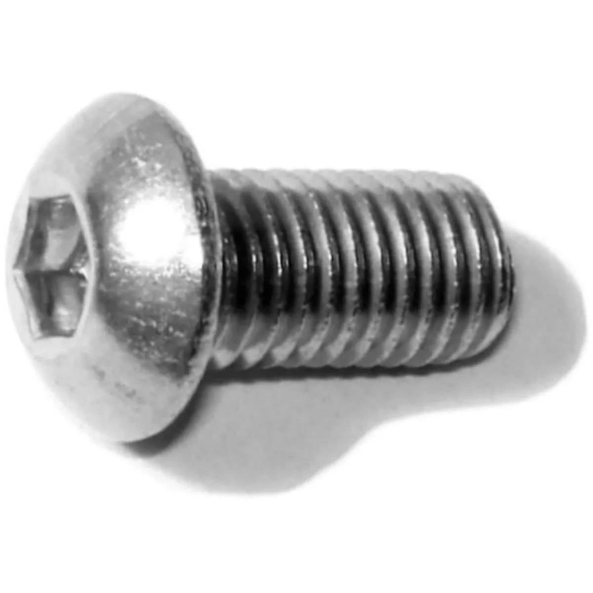 Midwest Fastener 1/4 In.-28 x 1/2 In. 18-8 Stainless Steel Fine Thread Button Head Socket Cap Screws (10 Ct.)-