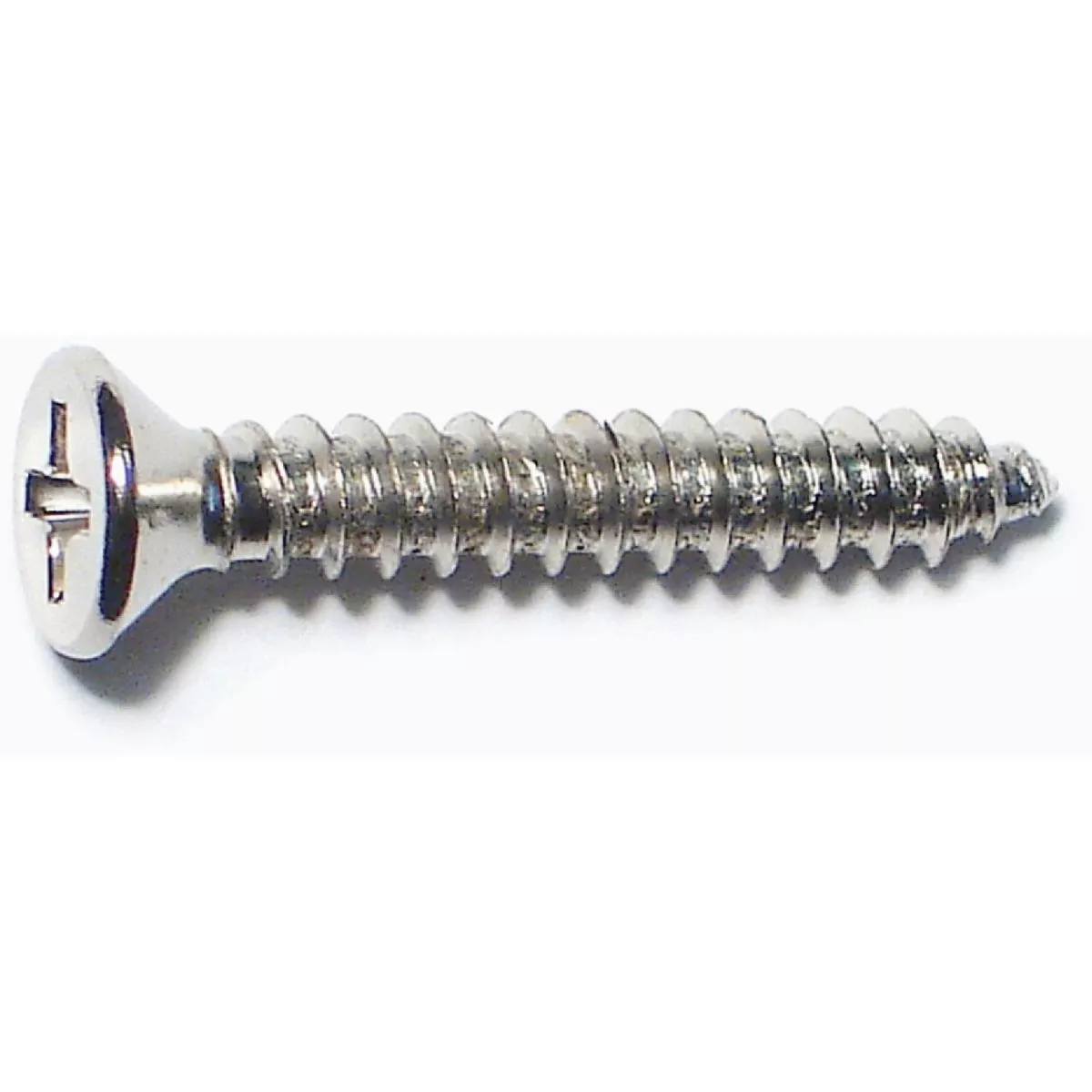 Midwest Fastener #7 x 1 In. Chrome Plated Steel Phillips Flat Head Hinge Screws