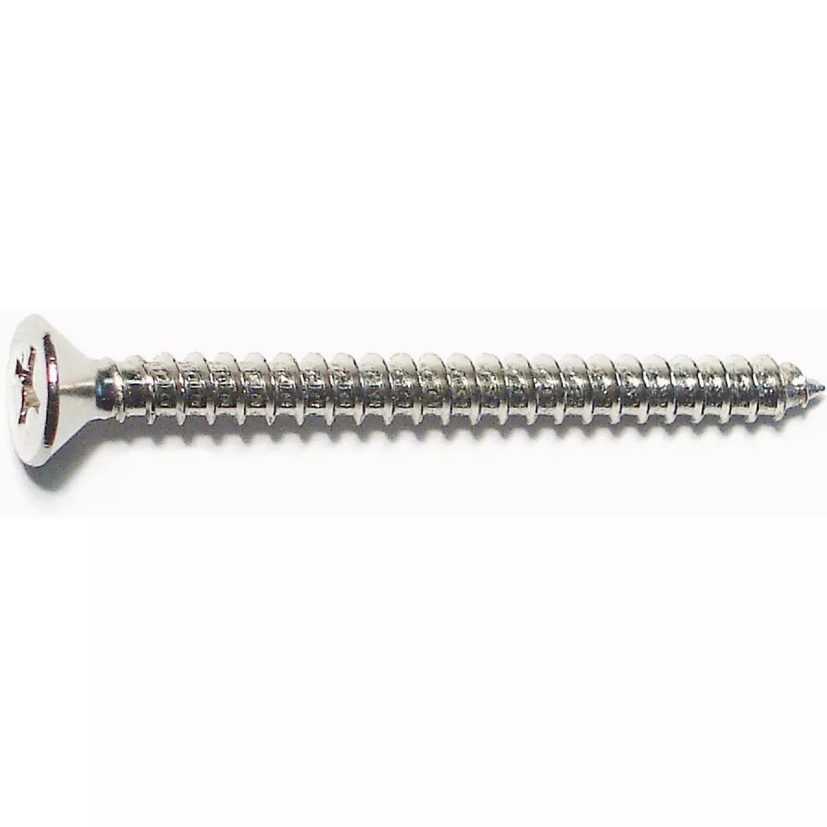 Midwest Fastener #9 x 2 In. Chrome Plated Steel Phillips Flat Head Hinge Screws