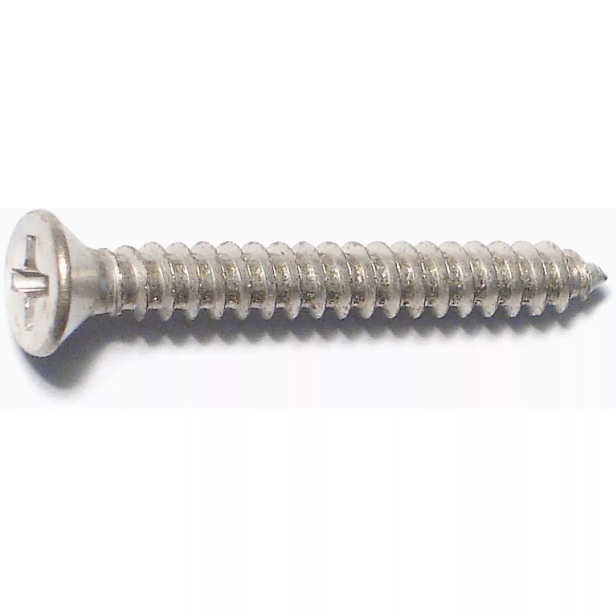 Midwest Fastener #7 x 1-1/4 In. Satin Nickel Plated Steel Phillips Flat Head Hinge Screws (25 Ct.)-