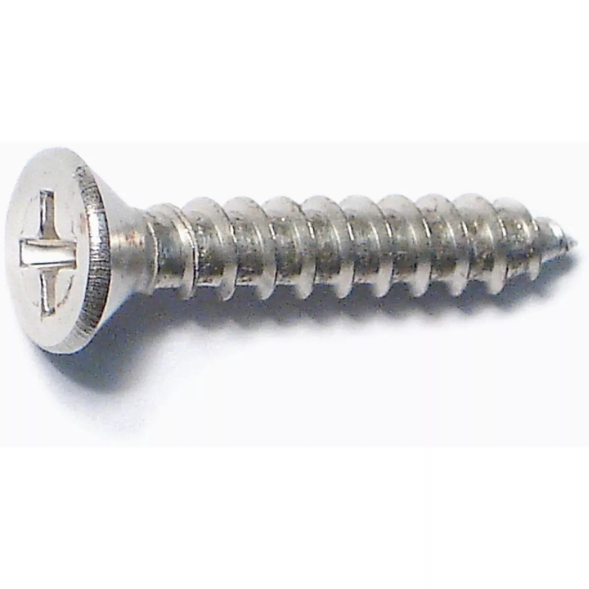 Midwest Fastener #9 x 1 In. Satin Nickel Plated Steel Phillips Flat Head Hinge Screws