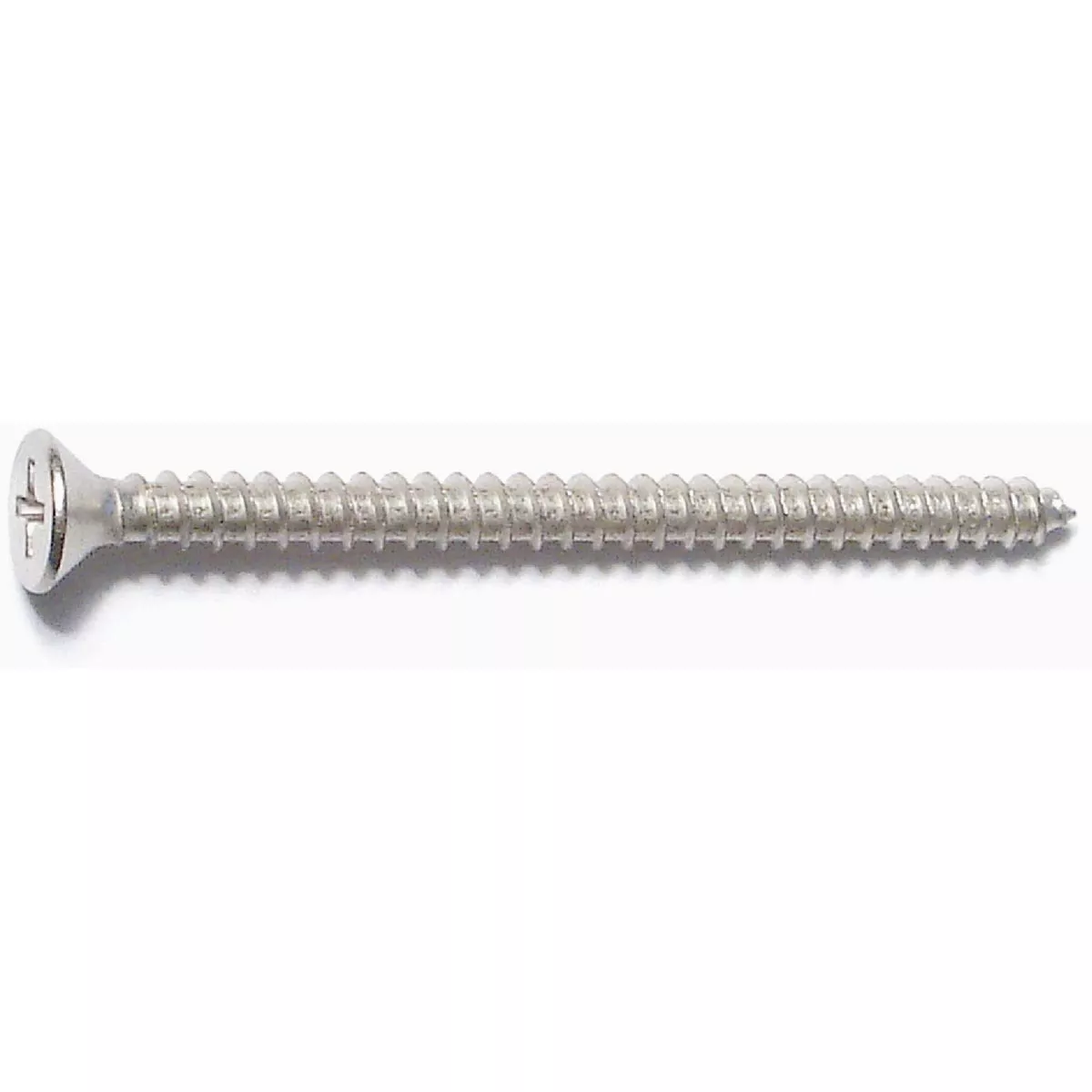 Midwest Fastener #9 x 2-1/2 In. Satin Nickel Plated Steel Phillips Flat Head Hinge Screws (10 Ct.)