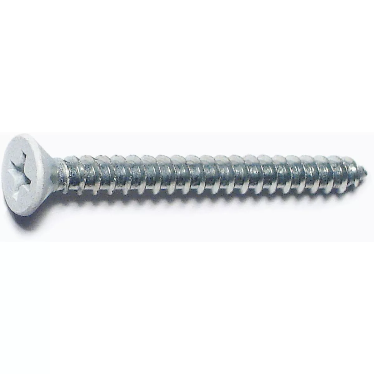 Midwest Fastener #9 x 1-3/4 In. White Steel Phillips Flat Head Hinge Screws