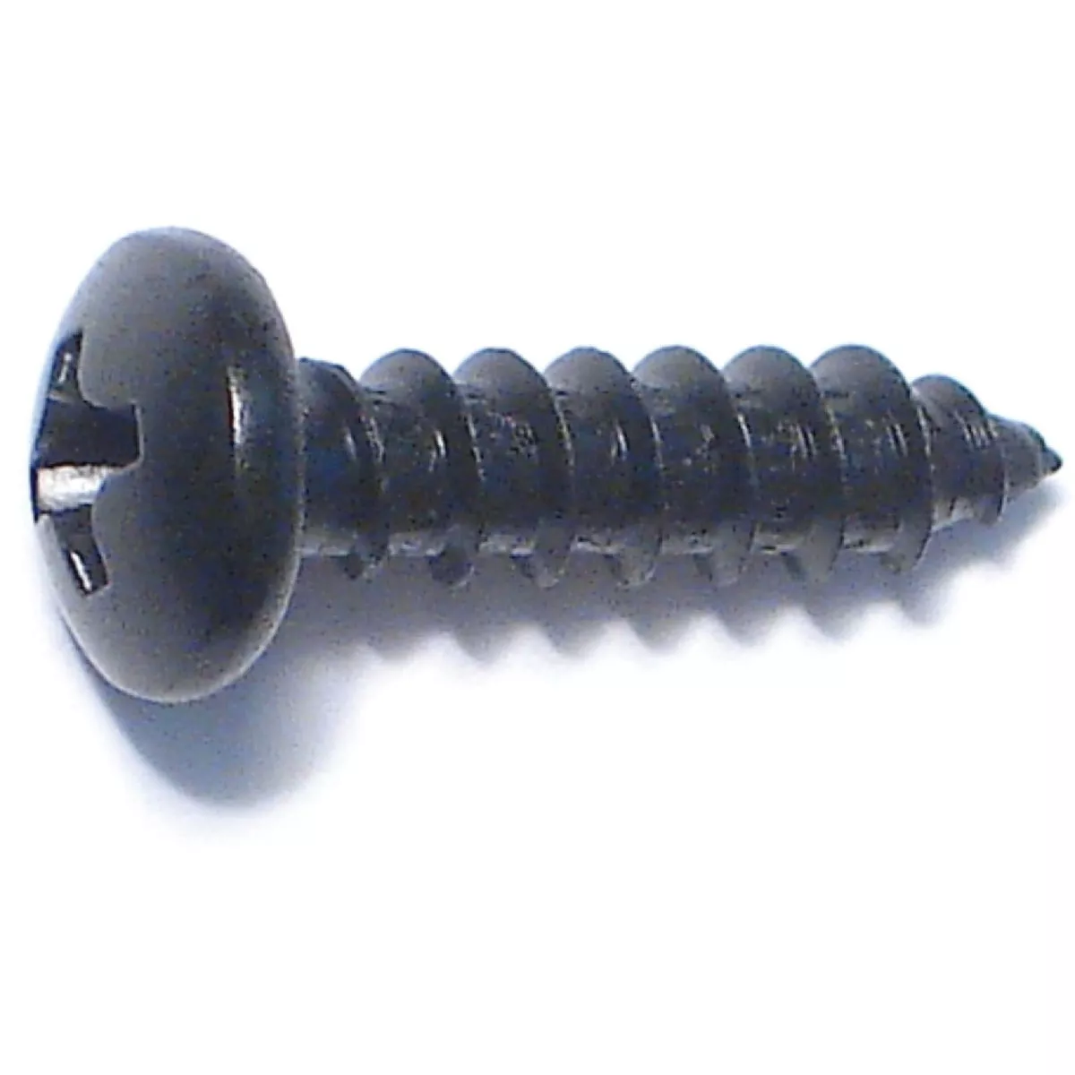 Midwest Fastener #8 x 5/8 In. Black Steel Phillips Pan Head Sheet Metal Screws (25 Ct.)