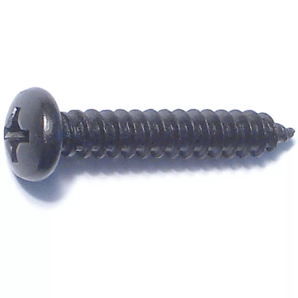 Midwest Fastener #8 x 1 In. Black Steel Phillips Pan Head Sheet Metal Screws (15 Ct.)
