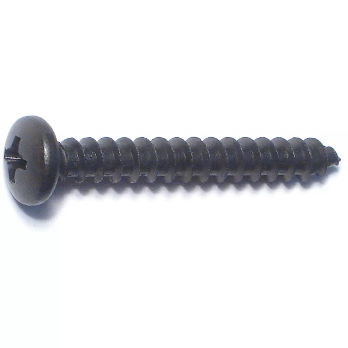 Midwest Fastener #10 x 1-1/2 In. Black Steel Phillips Pan Head Sheet Metal Screws (8 Ct.)-