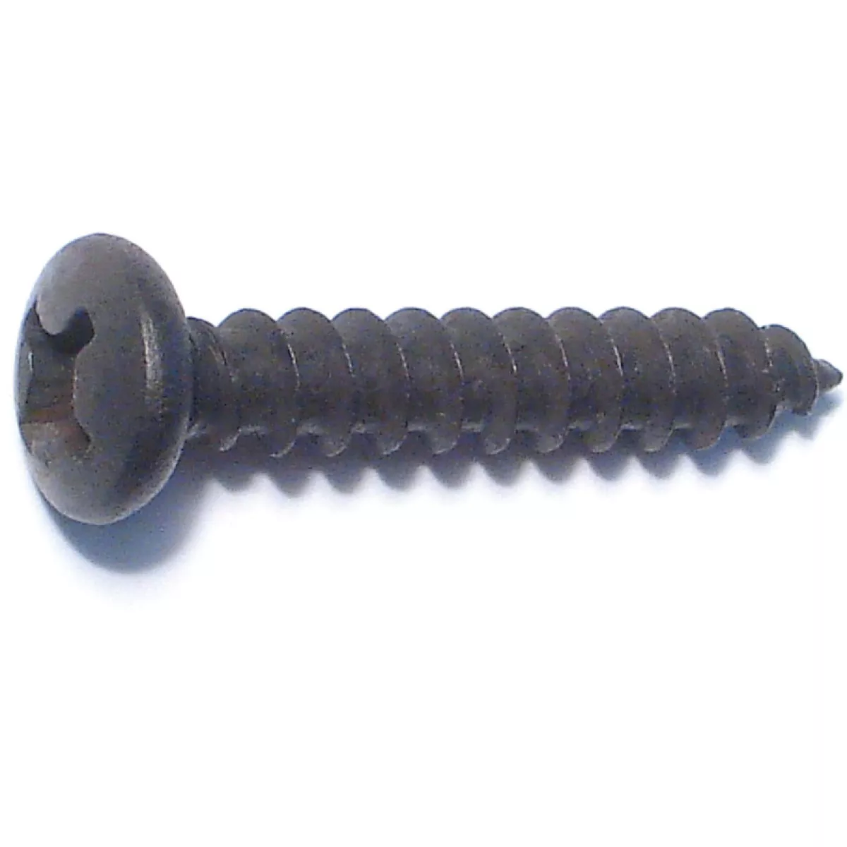 Midwest Fastener #12 x 1-1/4 In. Black Steel Phillips Pan Head Sheet Metal Screws (8 Ct.)