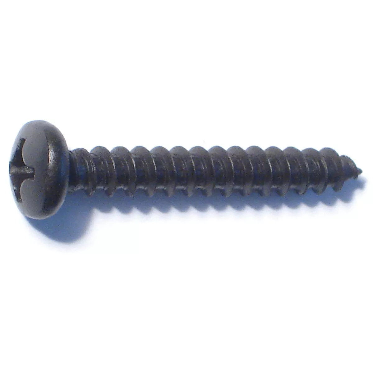 Midwest Fastener #12 x 1-1/2 In. Black Steel Phillips Pan Head Sheet Metal Screws (6 Ct.)-