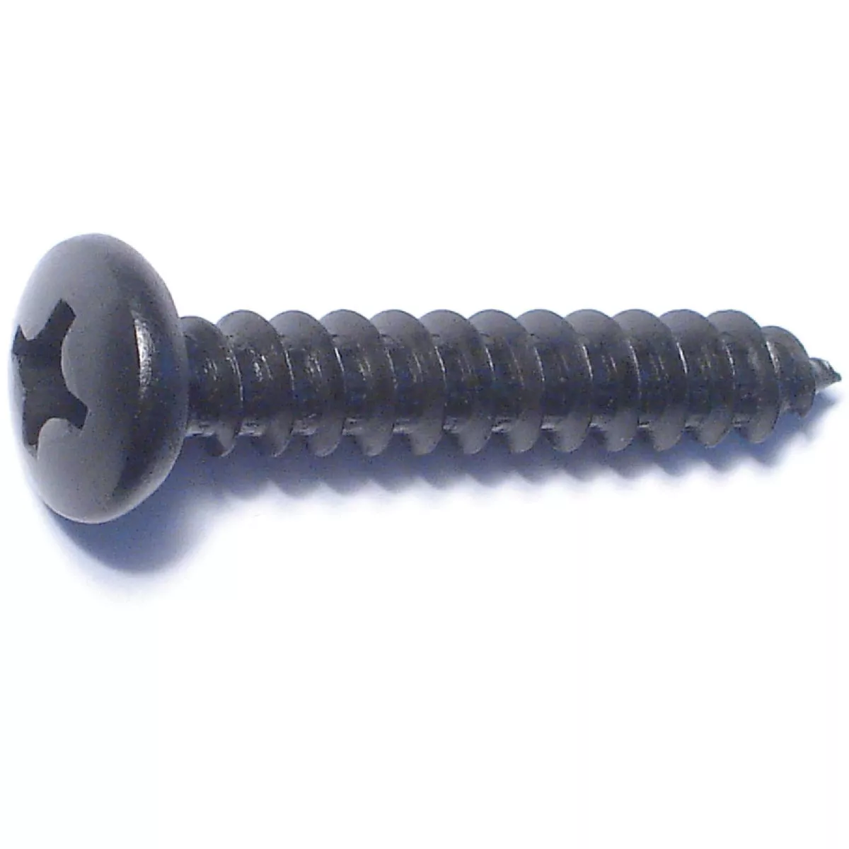 Midwest Fastener #14 x 1-1/2 In. Black Steel Phillips Pan Head Sheet Metal Screws (5 Ct.)-