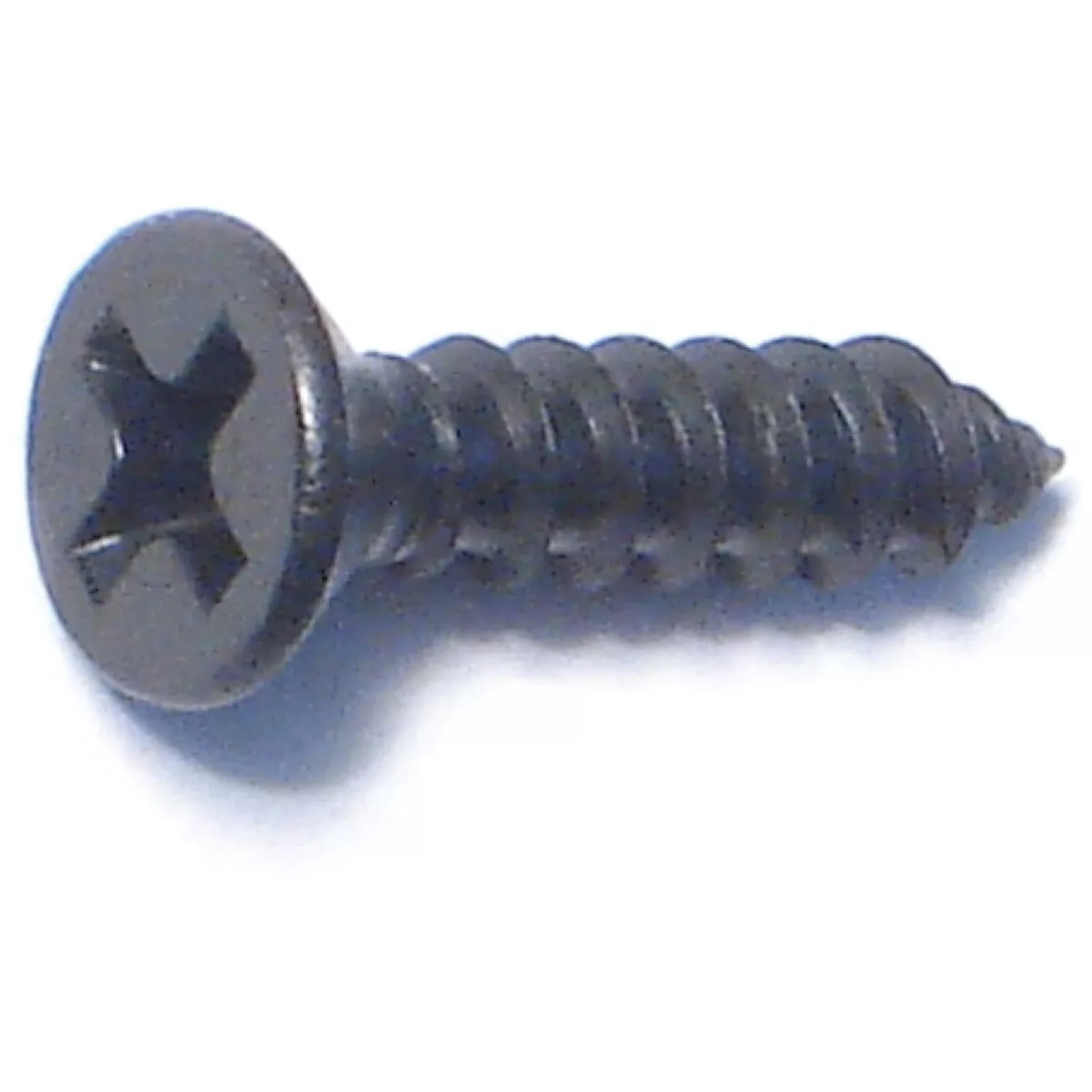 Midwest Fastener #6 x 5/8 In. Black Steel Phillips Flat Head Sheet Metal Screws (40 Ct.)-