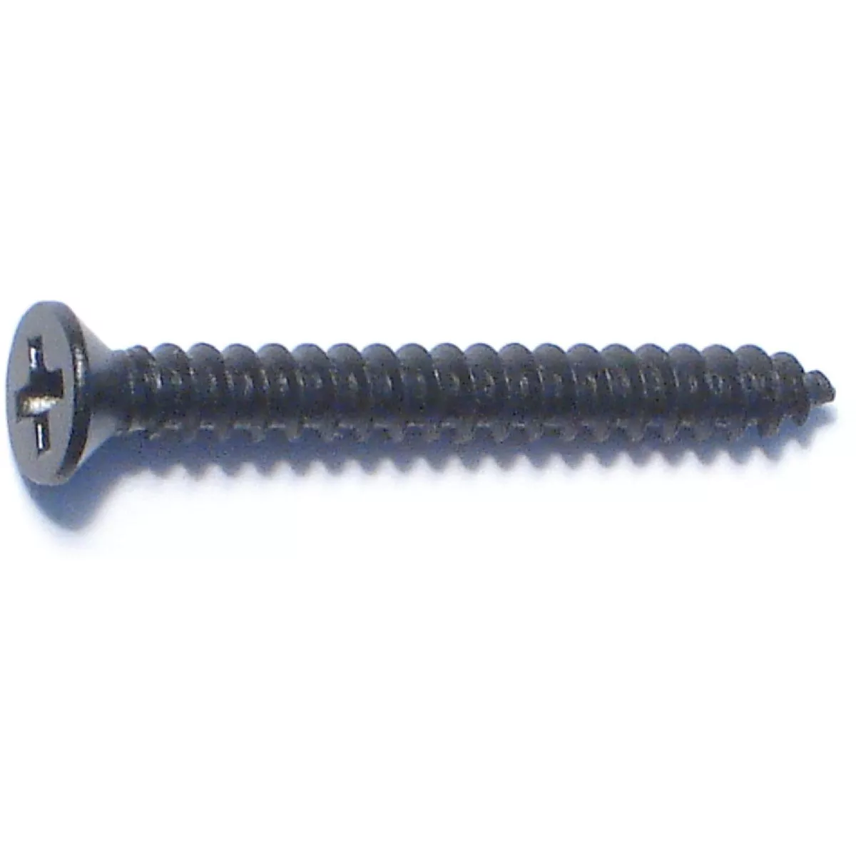 Midwest Fastener #6 x 3/4 In. Black Steel Phillips Flat Head Sheet Metal Screws (40 Ct.)