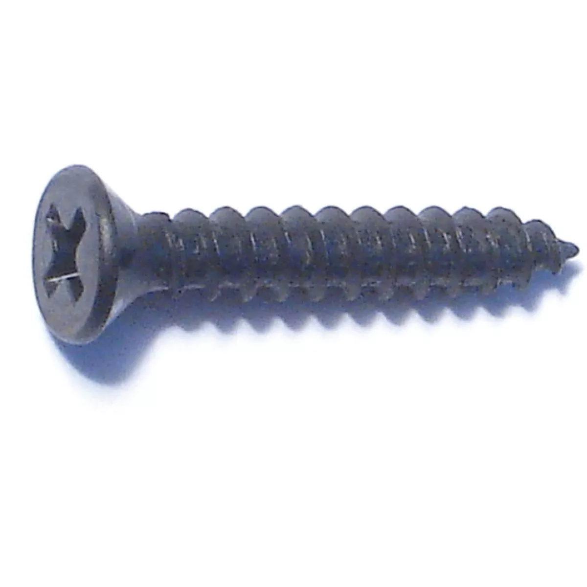 Midwest Fastener #8 x 1 In. Black Steel Phillips Flat Head Sheet Metal Screws (15 Ct.)