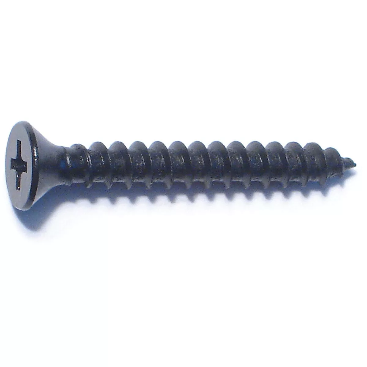 Midwest Fastener #10 x 1-1/2 In. Black Steel Phillips Flat Head Sheet Metal Screws (8 Ct.)-