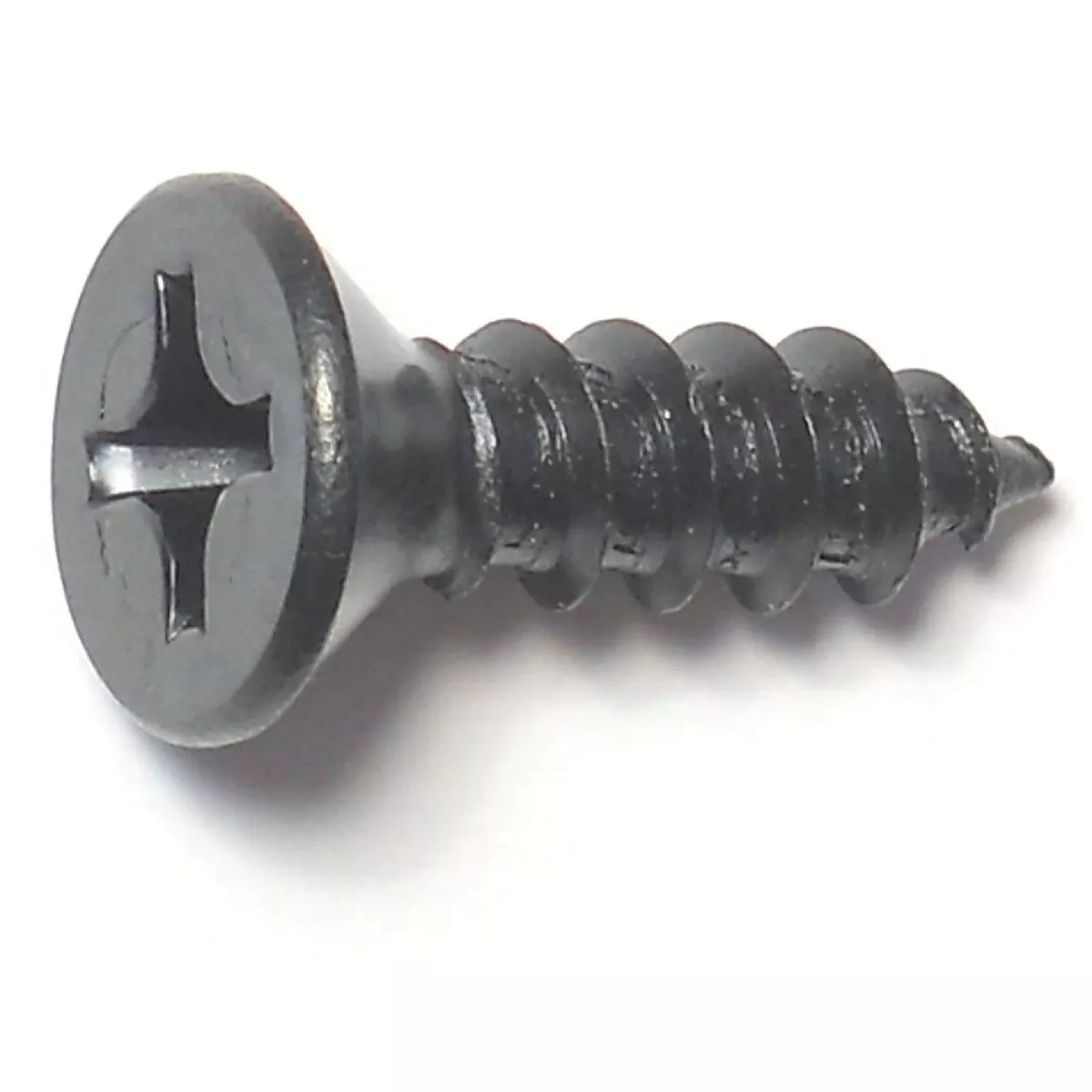 Midwest Fastener #12 x 3/4 In. Black Steel Phillips Flat Head Sheet Metal Screws (12 Ct.)