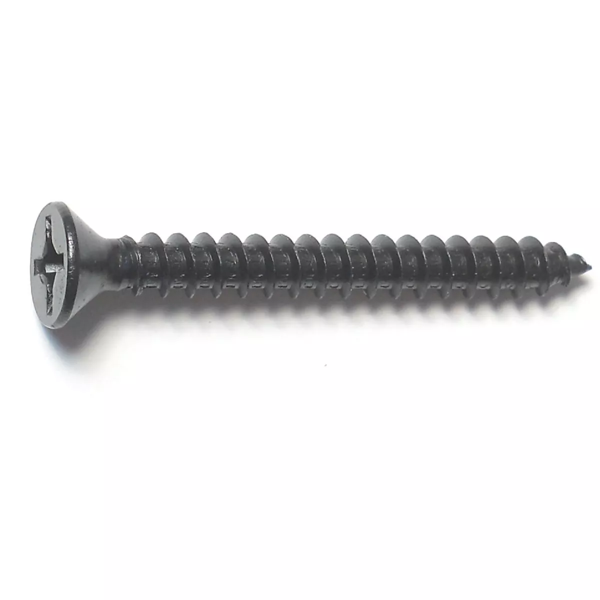 Midwest Fastener #12 x 2 In. Black Steel Phillips Flat Head Sheet Metal Screws (5 Ct.)