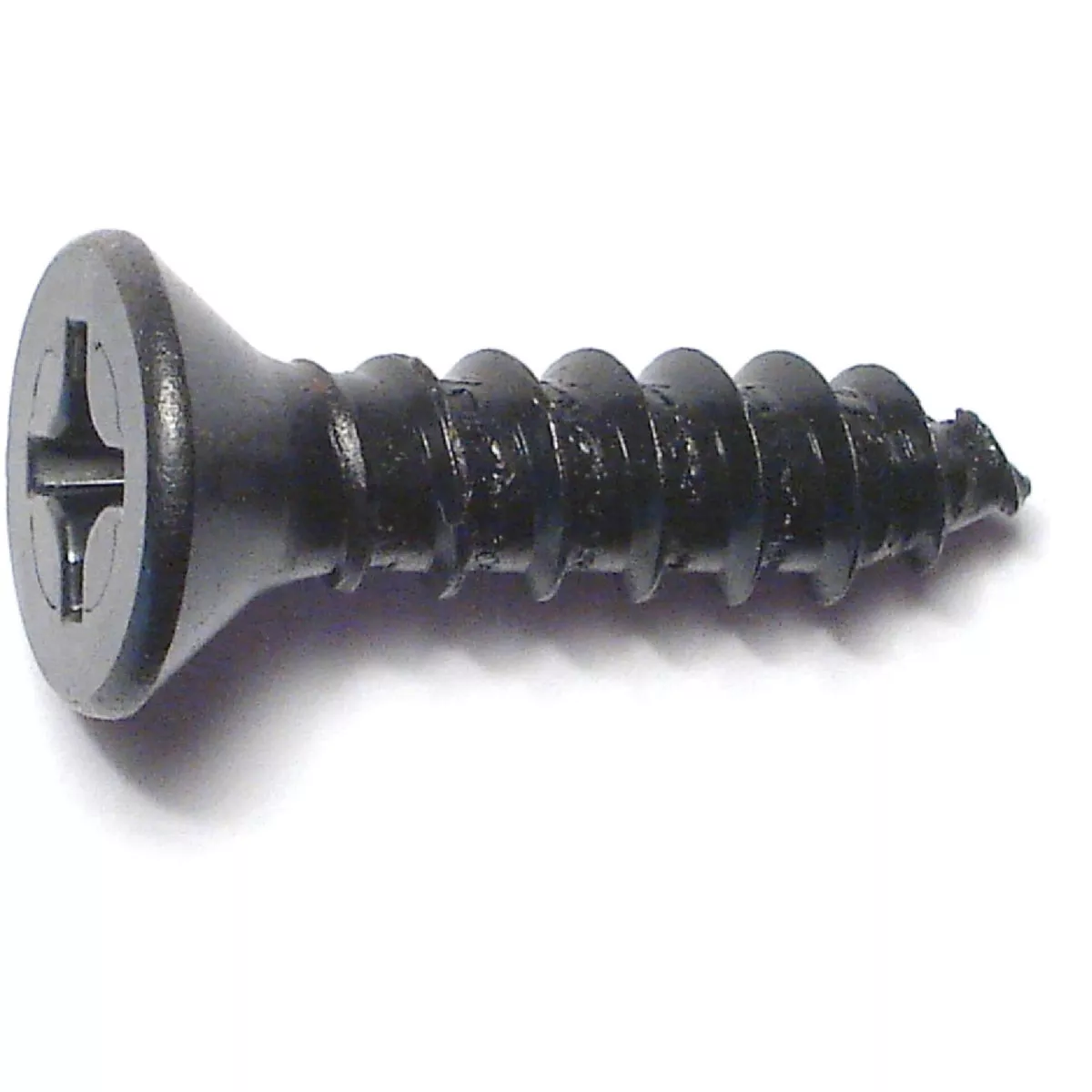 Midwest Fastener #14 x 1 In. Black Steel Phillips Flat Head Sheet Metal Screws (8 Ct.)-