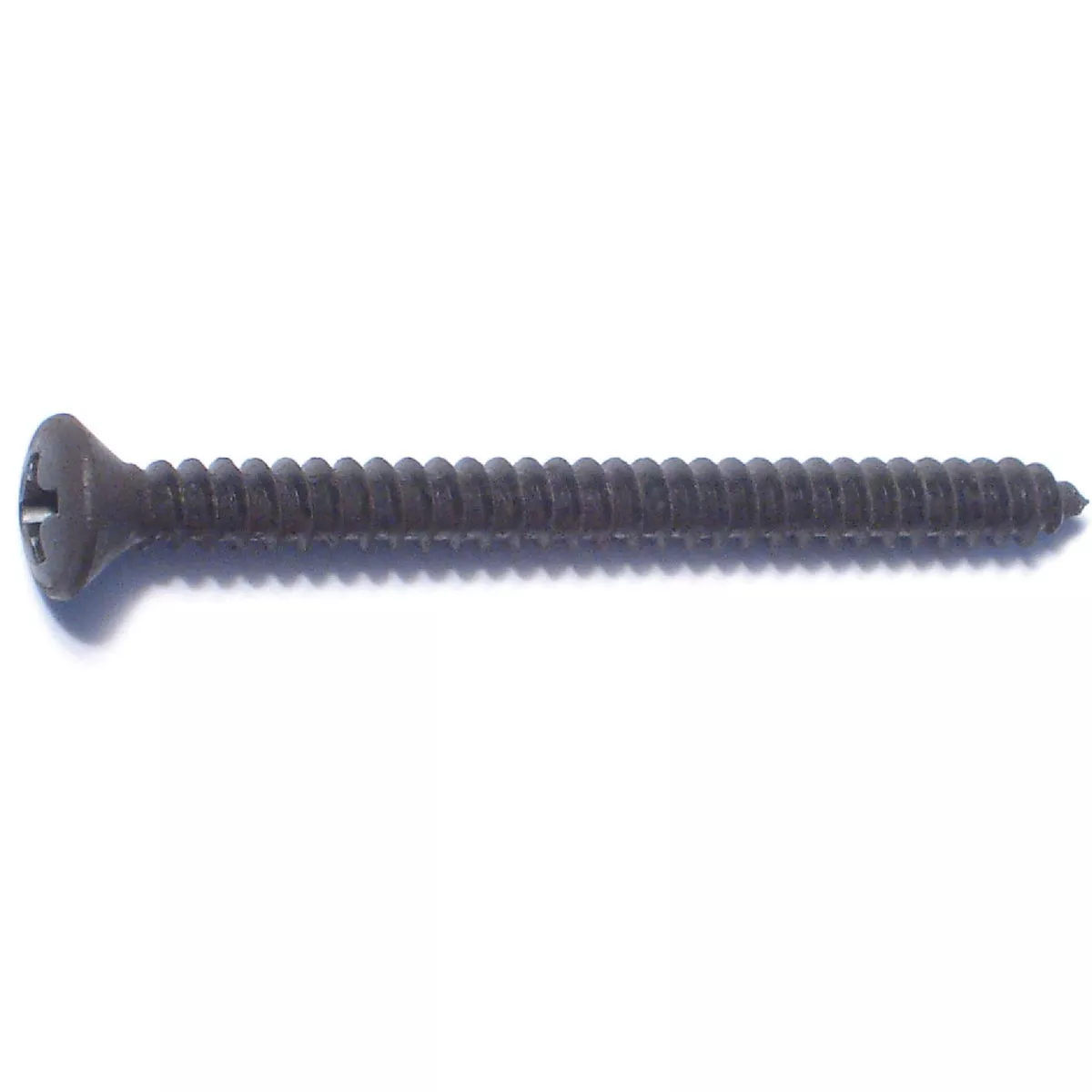 Midwest Fastener #8 x 2 In. Black Steel Phillips Oval Head Sheet Metal Screws (12 Ct.)-