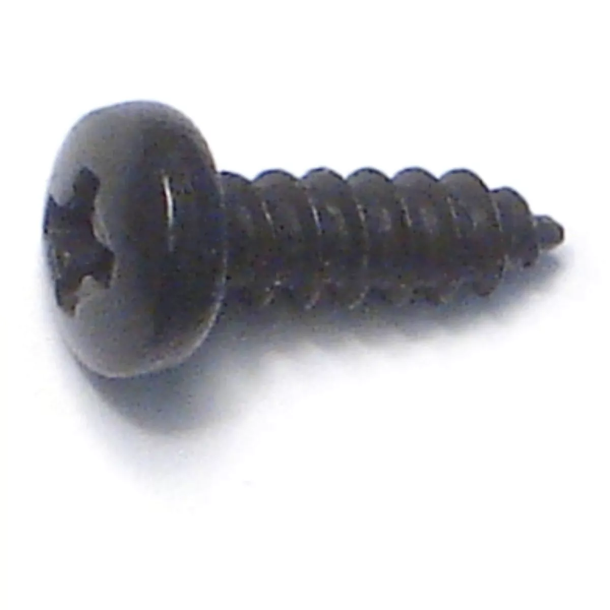 Midwest Fastener #4 x 3/8 In. Black Steel Phillips Pan Head Sheet Metal Screws (50 Ct.)