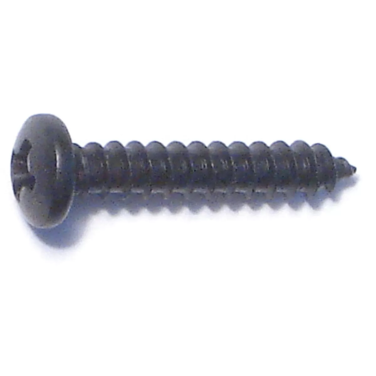 Midwest Fastener #4 x 5/8 In. Black Steel Phillips Pan Head Sheet Metal Screws (40 Ct.)