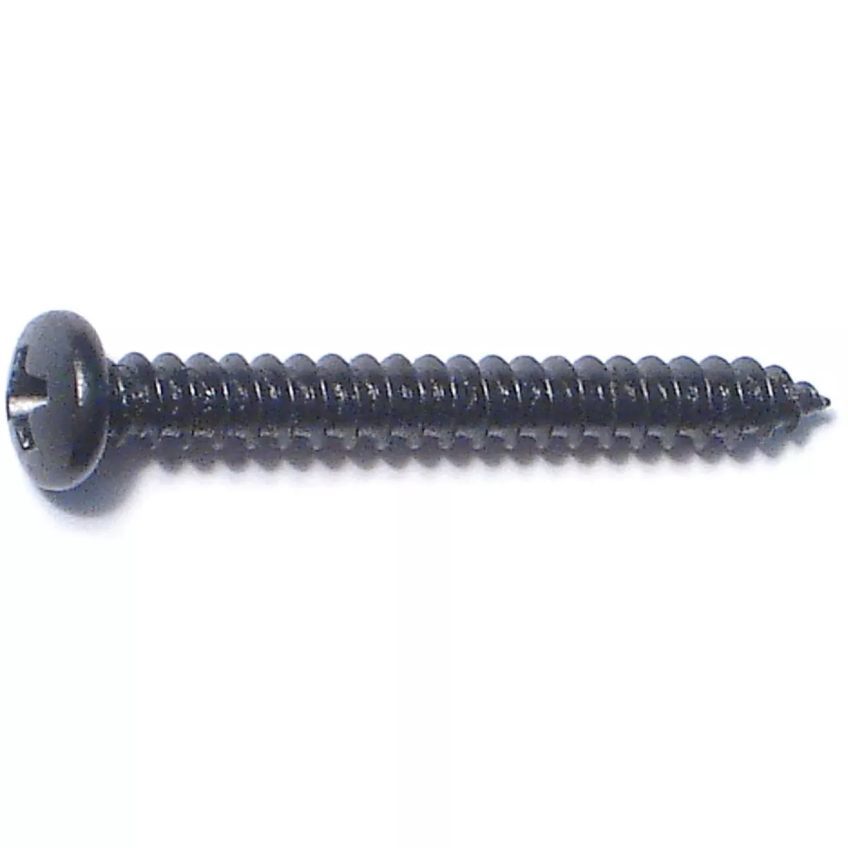 Midwest Fastener #4 x 1 In. Black Steel Phillips Pan Head Sheet Metal Screws (30 Ct.) - photo 2