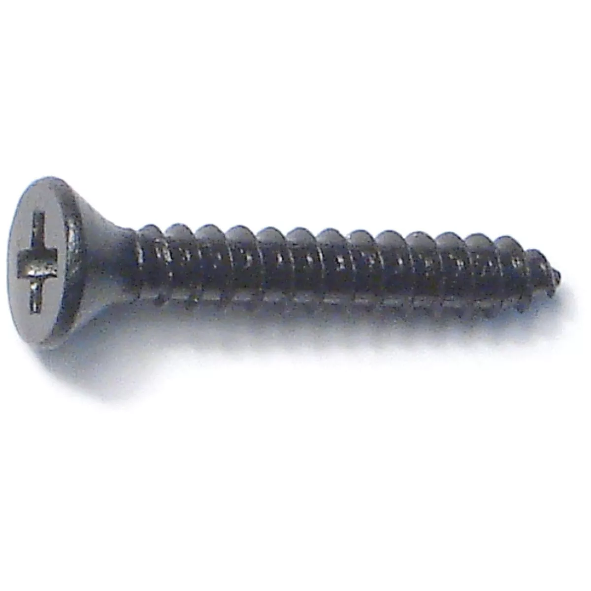 Midwest Fastener #4 x 3/4 In. Black Steel Phillips Flat Head Sheet Metal Screws (35 Ct.)-